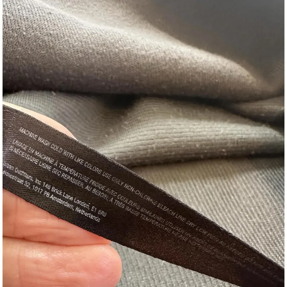 Free People Movement Last Chance Oversize Pullover Sweatshirt M Velour Charcoal - Picture 9 of 9